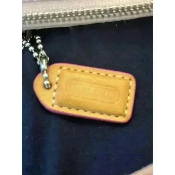 Coach Signature C Pink Crossbody Authentic Leather and Jacquard - Picture 13 of 14